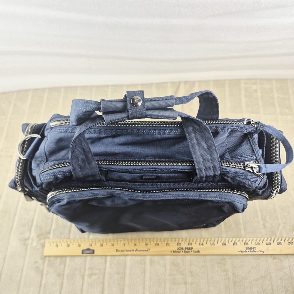 Lug Atlas RFID Travel Bag Tote Carry On Organizer Navy Blue Multi Pocket - Picture 4 of 16